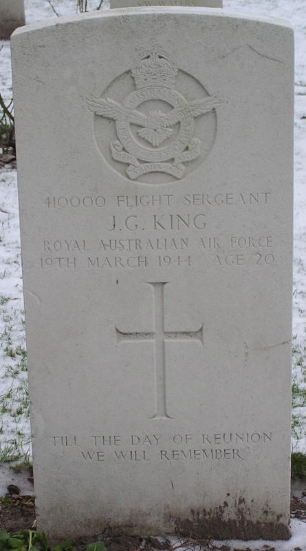 F/Sgt John Granville King<br/><br /><br />died March 19th, 1944